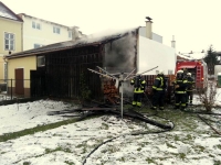 Brand eines Schuppens in St. Pölten, Daniel-Gran-Straße
